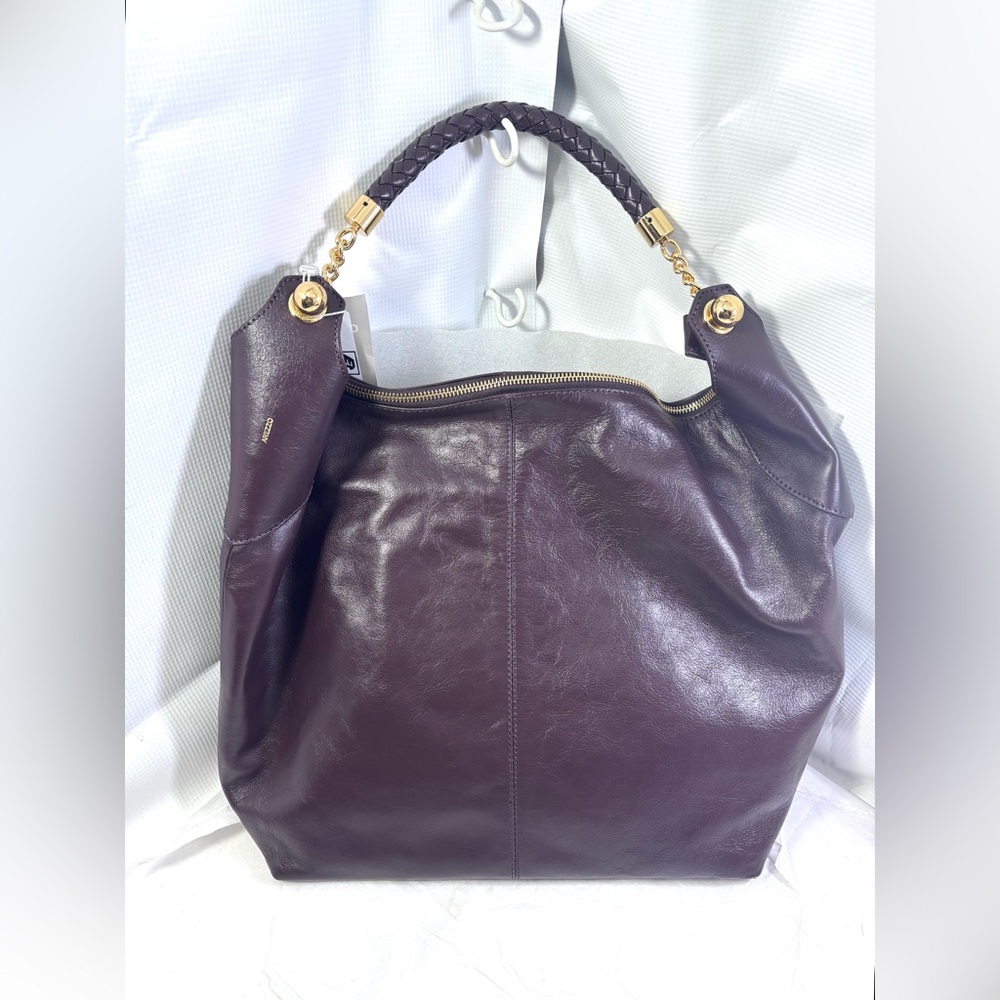 Arezzo Sloane LG Leather Hobo.Brown/Gold.